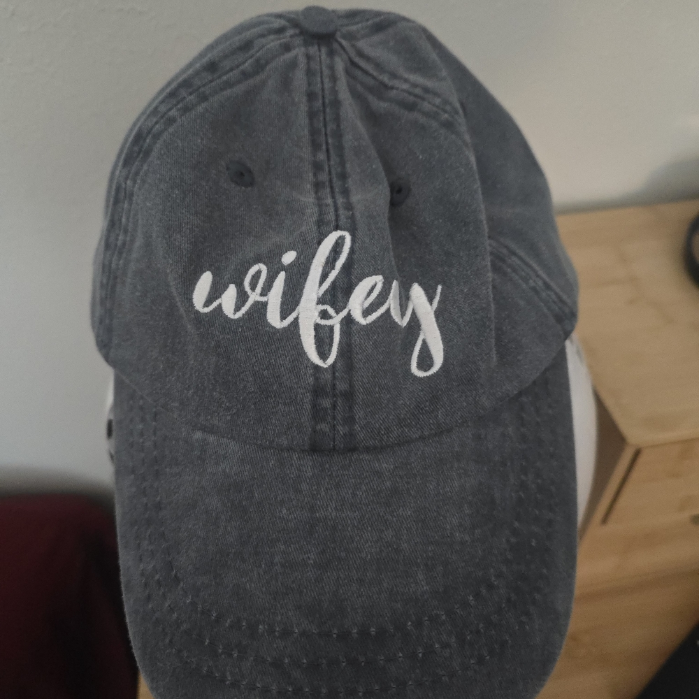 Wifey Bue Gray Cap